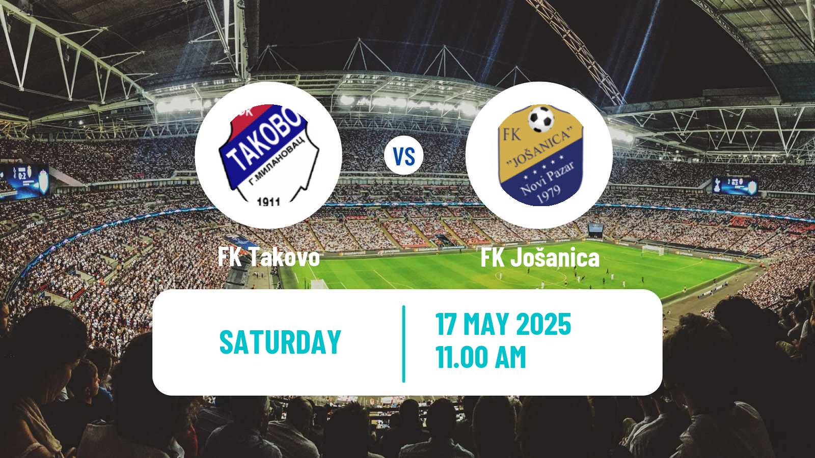 Soccer Serbian Srpska Liga - West Takovo - Jošanica