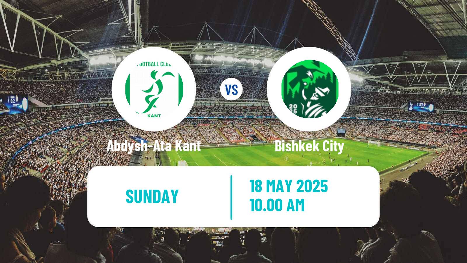Soccer Kyrgyzstan Premier Liga Abdysh-Ata Kant - Bishkek City