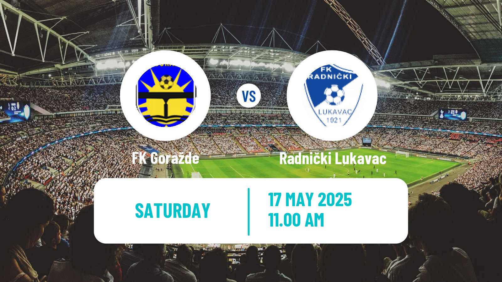 Soccer Bosnian Prva Liga FBiH Goražde - Radnički Lukavac