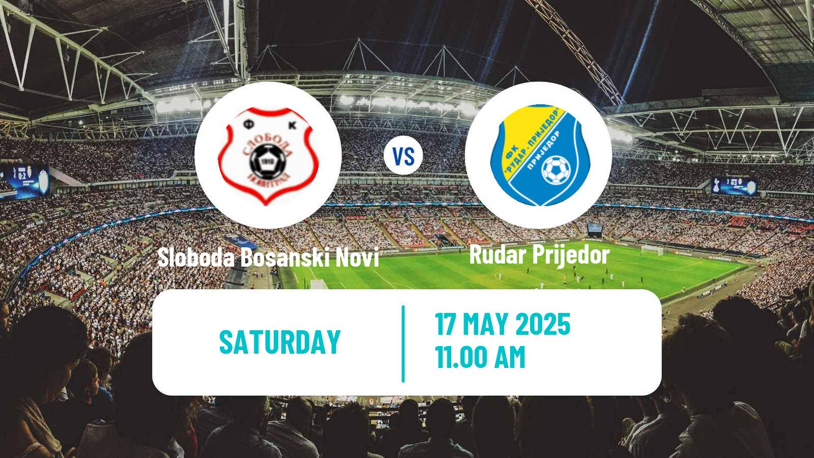 Soccer Bosnian Prva Liga RS Sloboda Bosanski Novi - Rudar Prijedor