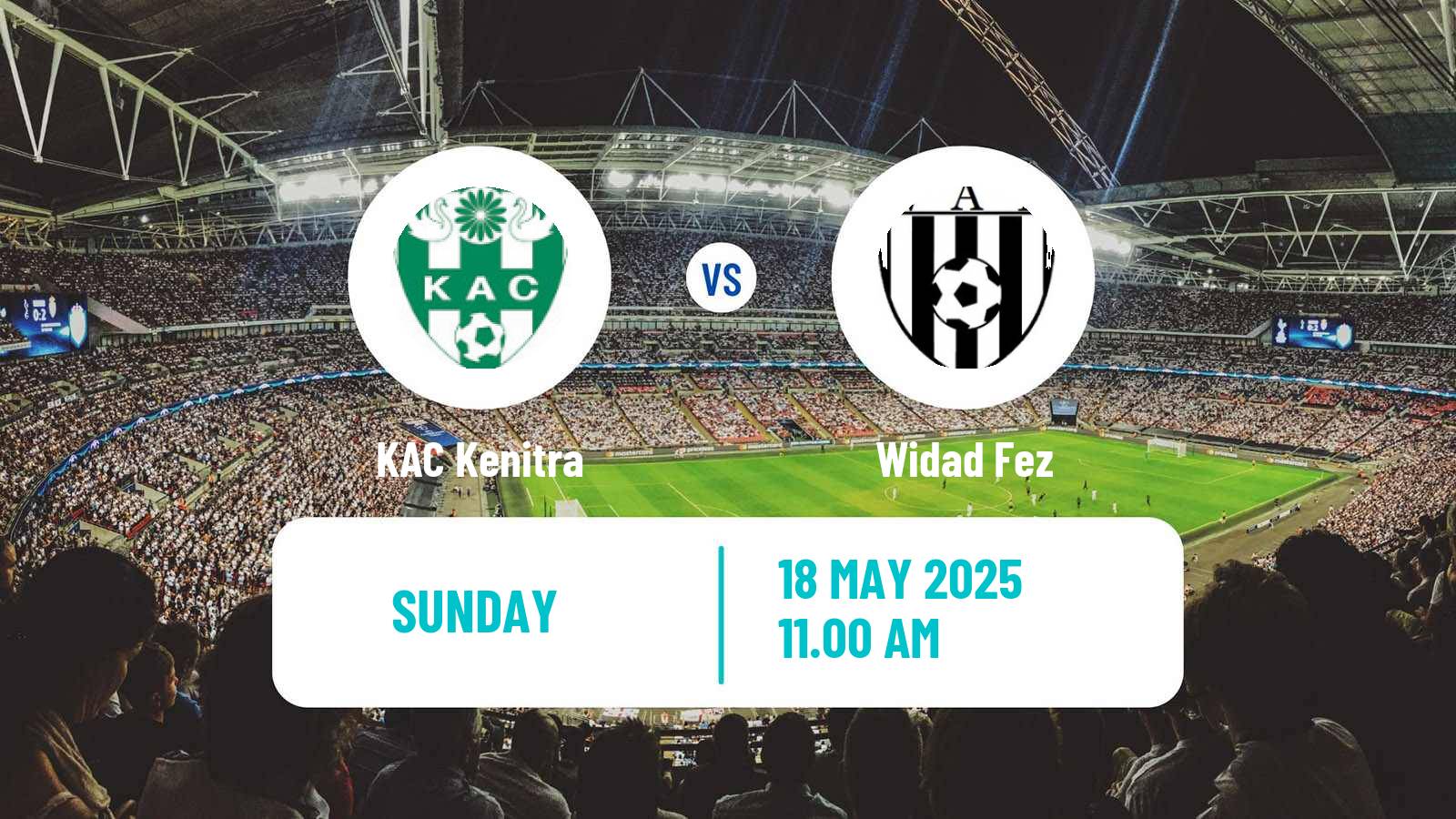 Soccer Moroccan Botola 2 KAC Kenitra - Widad Fez