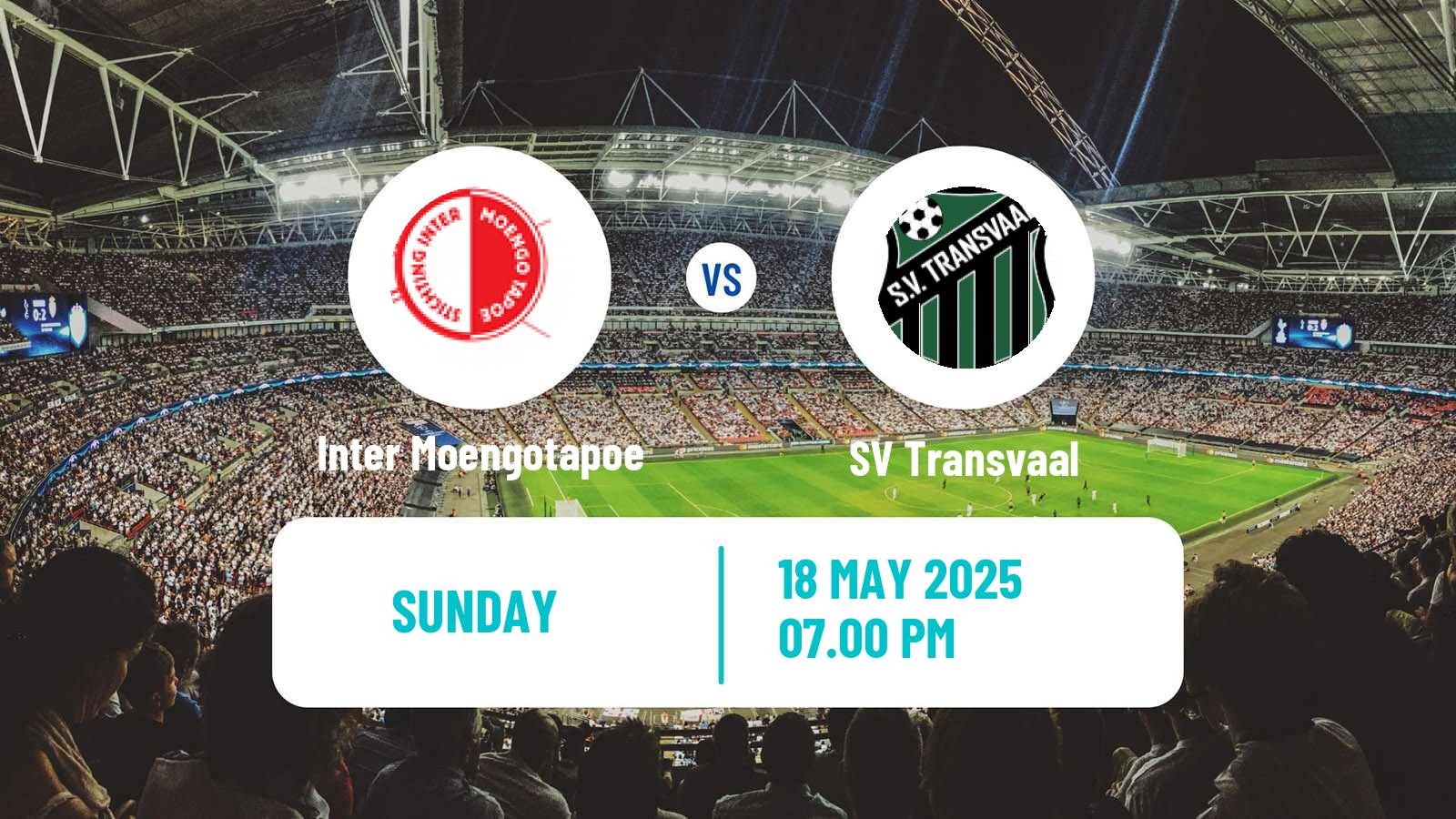 Soccer Suriname Major League Inter Moengotapoe - Transvaal