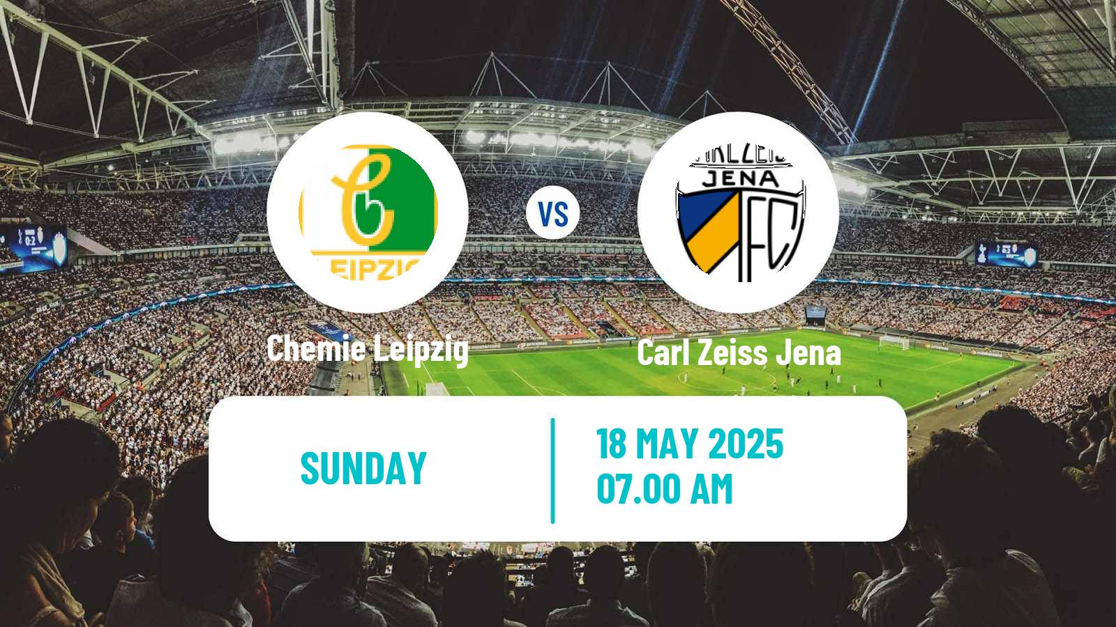 Soccer German Regionalliga Nordost Chemie Leipzig - Carl Zeiss Jena