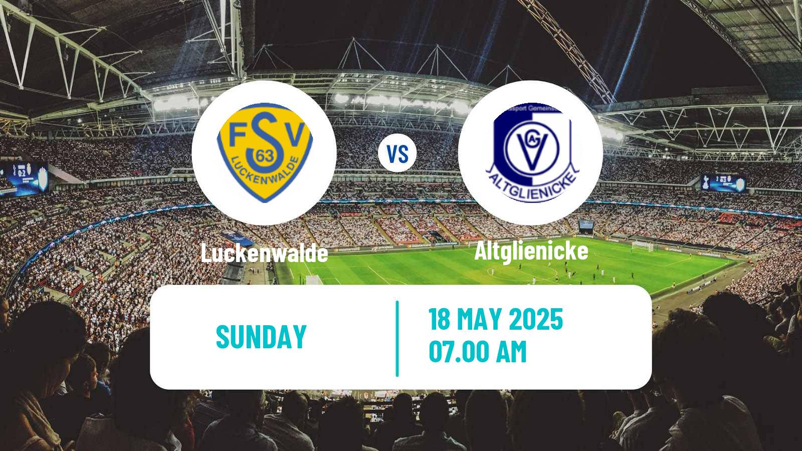 Soccer German Regionalliga Nordost Luckenwalde - Altglienicke