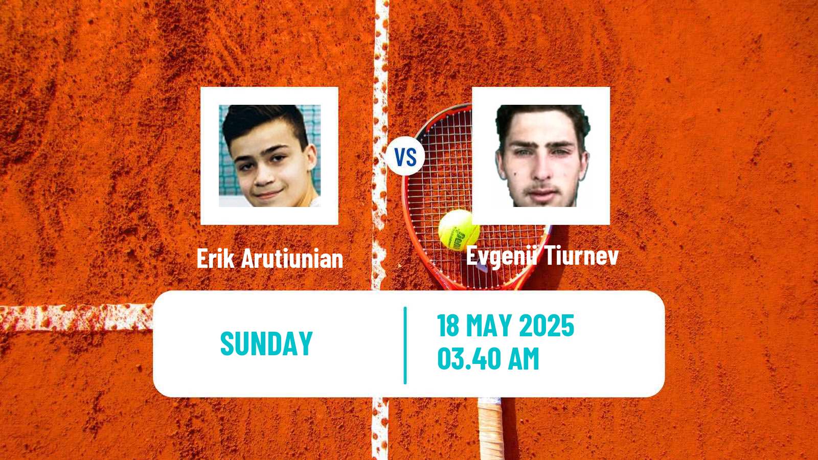 Tennis Tbilisi Challenger Men 2025 Erik Arutiunian - Evgenii Tiurnev