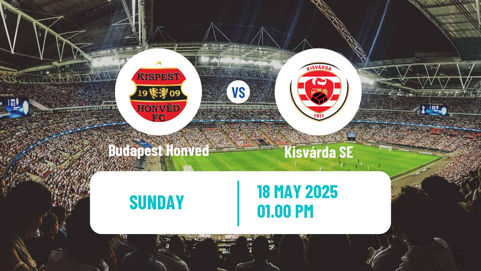 Soccer Hungarian NB II Budapest Honved - Kisvárda