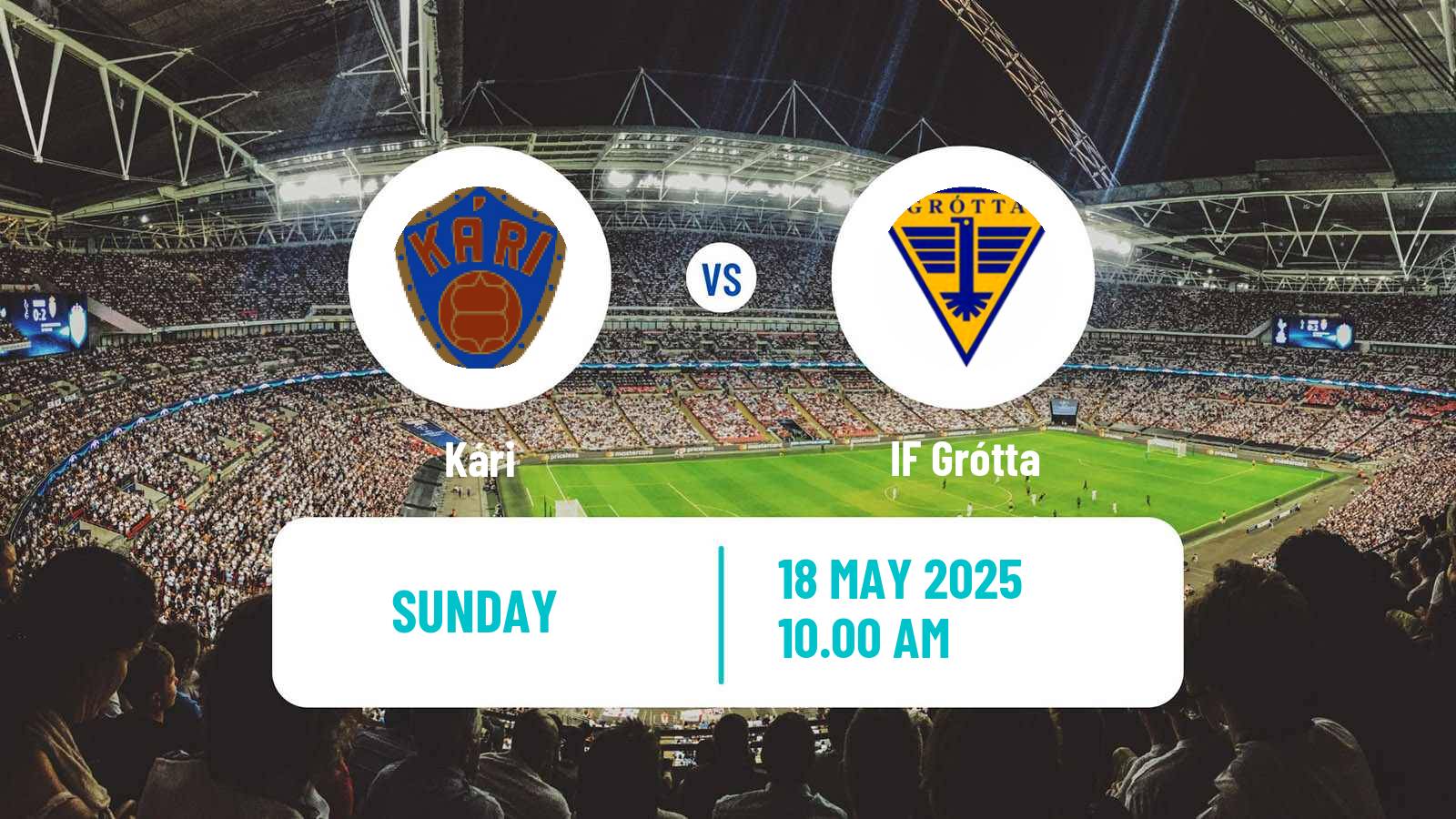 Soccer Icelandic Division 2 Kári - Grótta