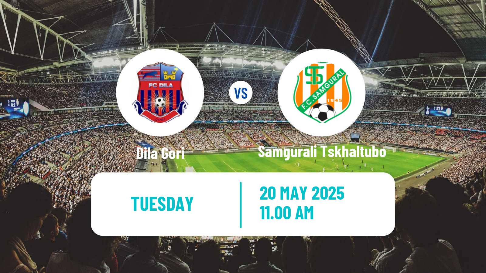 Soccer Georgian Erovnuli Liga Dila Gori - Samgurali Tskhaltubo