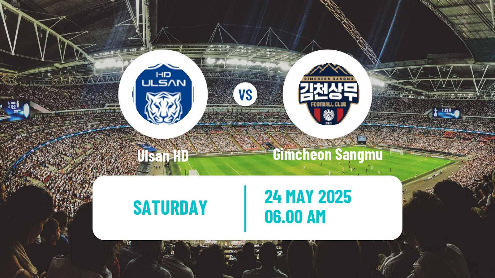 Soccer South Korean K-League 1 Ulsan HD - Gimcheon Sangmu
