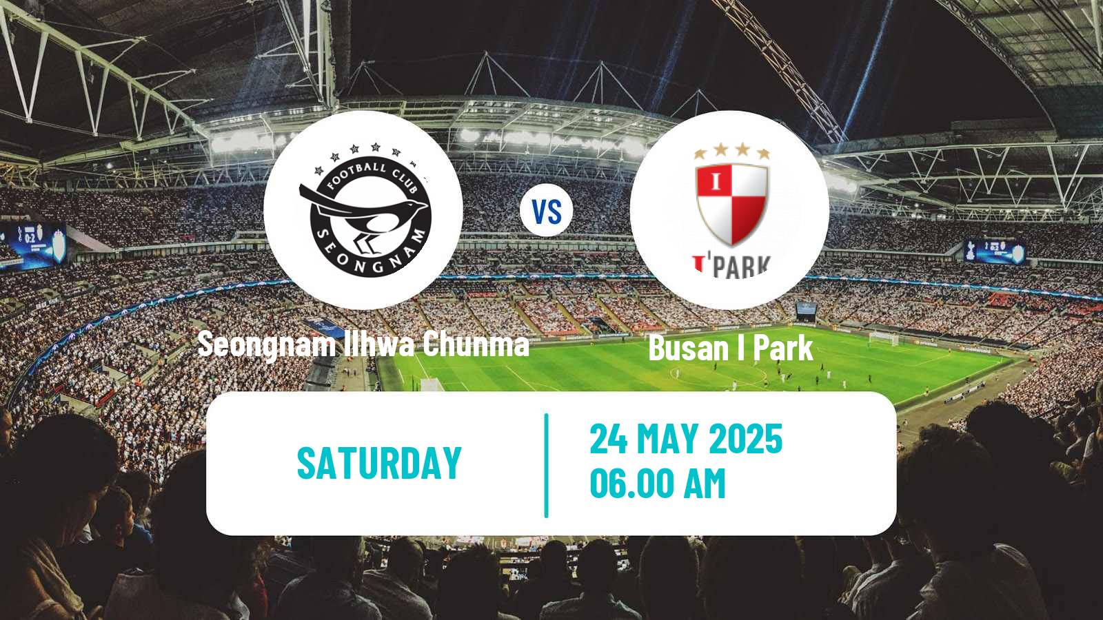 Soccer South Korean K-League 2 Seongnam Ilhwa Chunma - Busan I Park