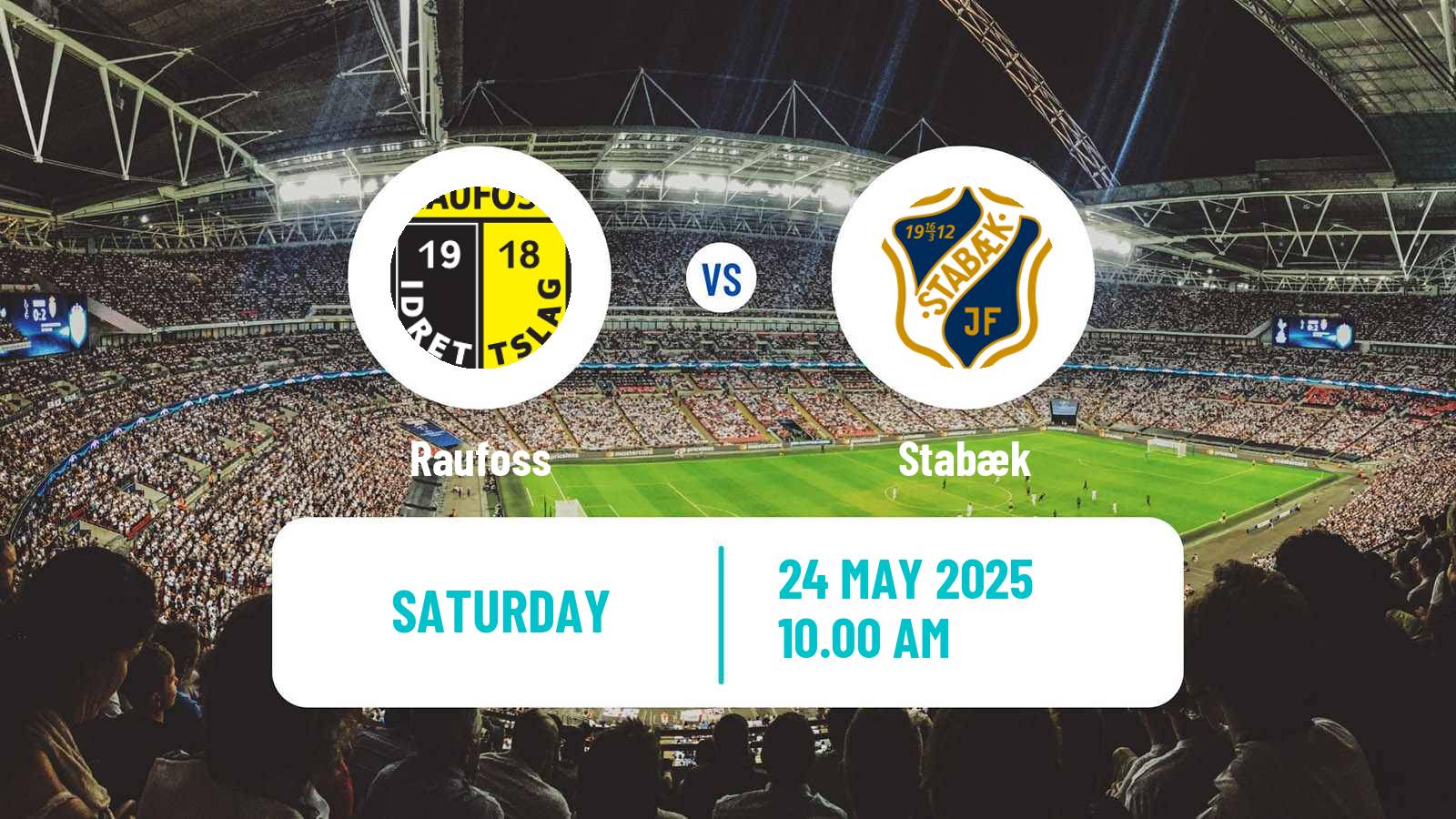 Soccer Norwegian Adeccoligaen Raufoss - Stabæk