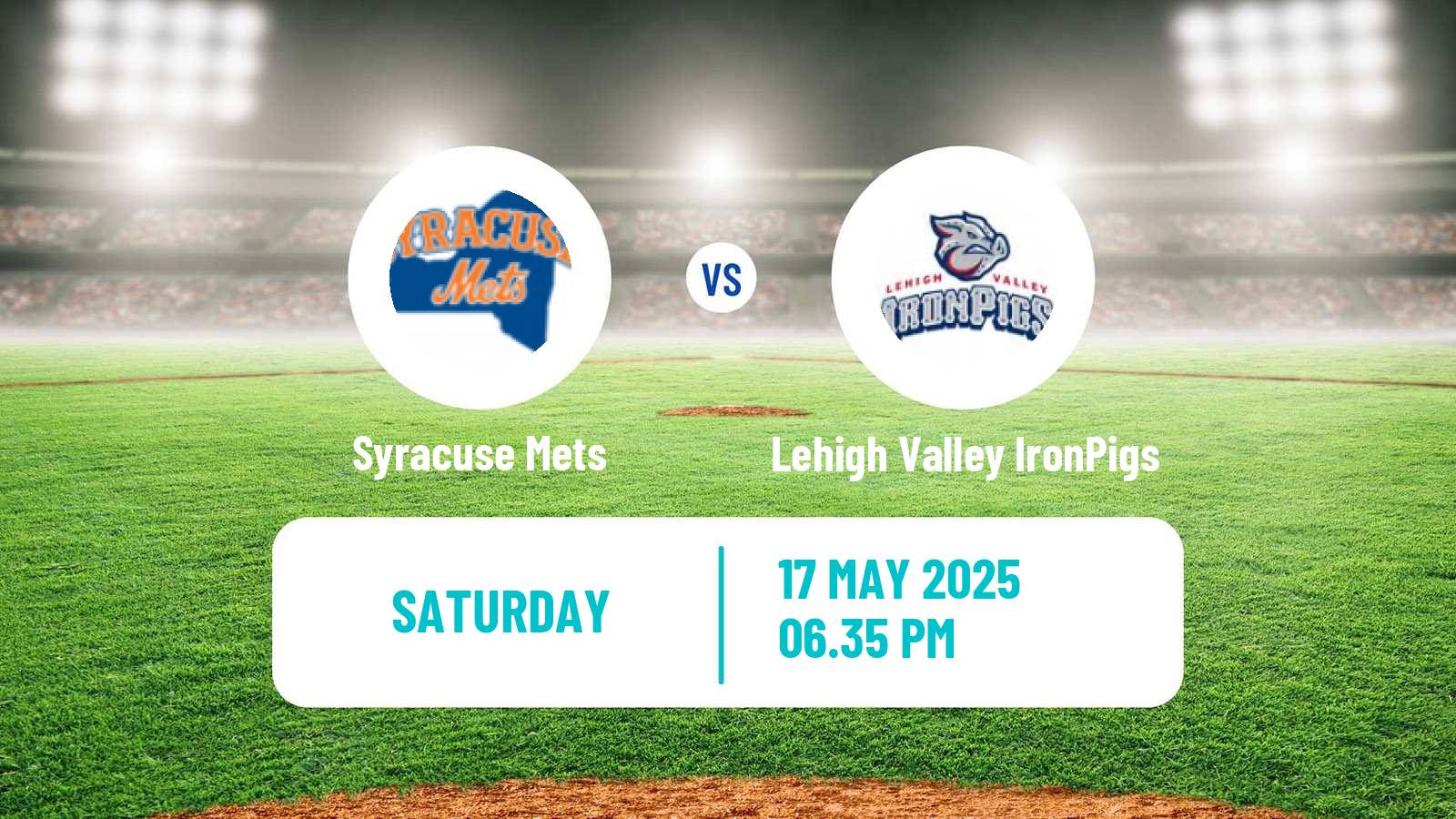Baseball IL Syracuse Mets - Lehigh Valley IronPigs