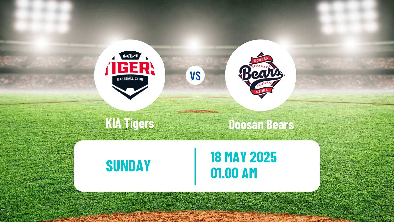 Baseball KBO KIA Tigers - Doosan Bears