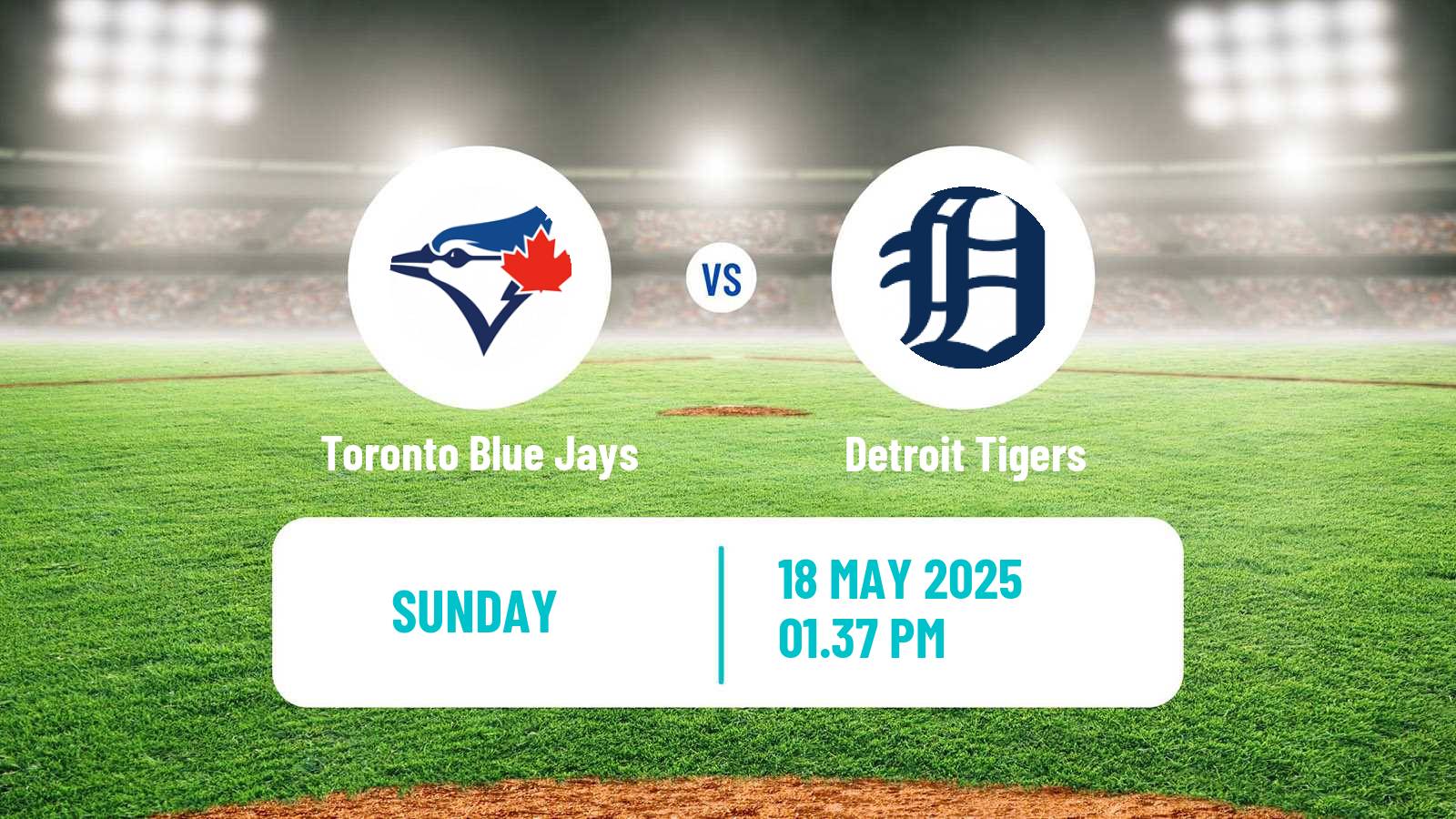 Baseball MLB Toronto Blue Jays - Detroit Tigers