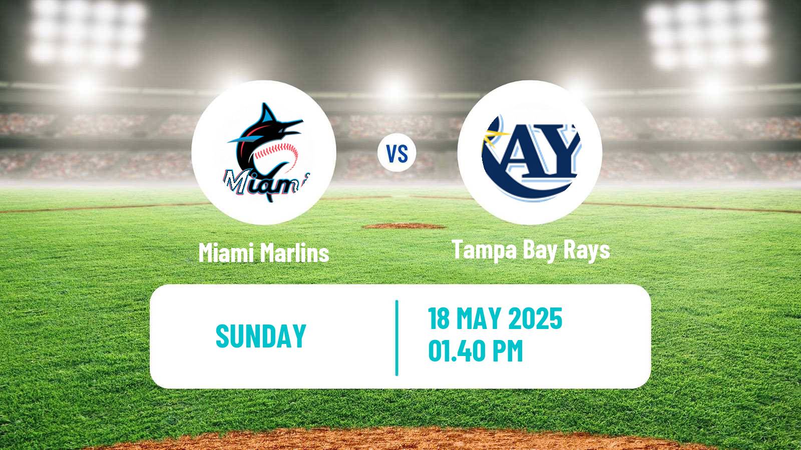 Baseball MLB Miami Marlins - Tampa Bay Rays