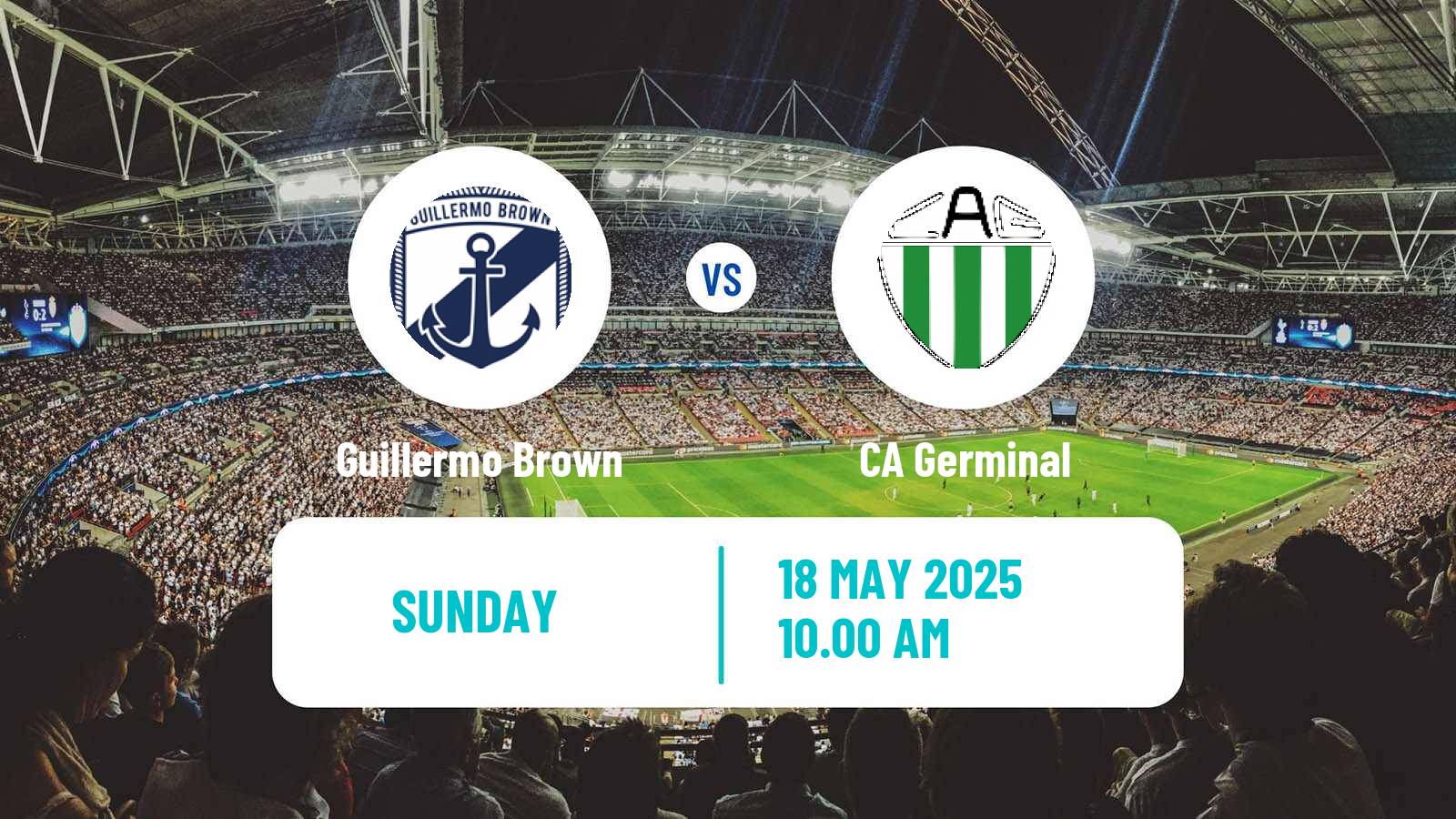 Soccer Argentinian Torneo Federal Guillermo Brown - Germinal