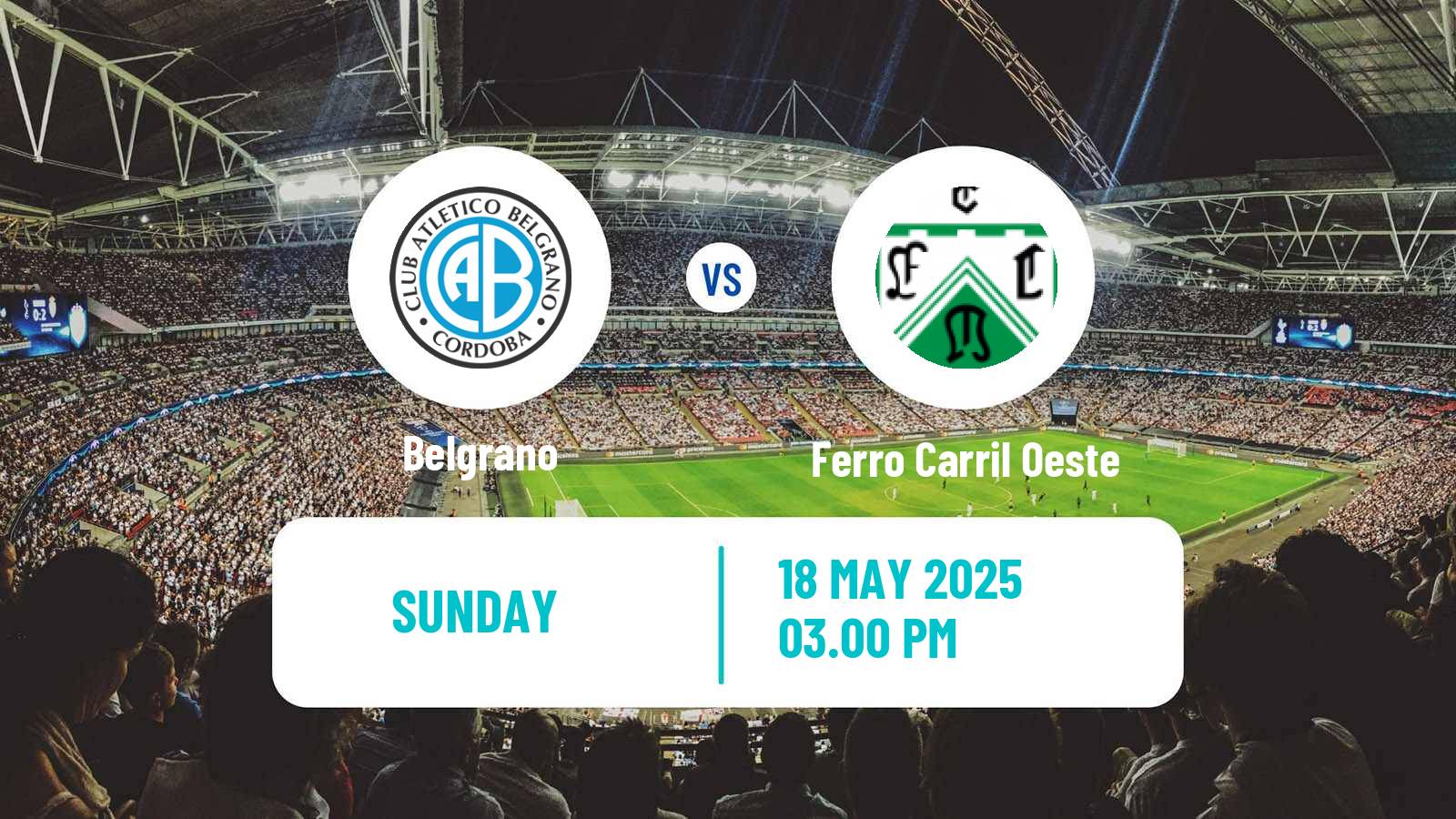 Soccer Argentinian Primera A Women Belgrano - Ferro Carril Oeste