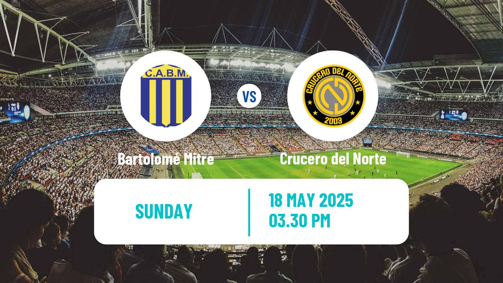 Soccer Argentinian Torneo Federal Bartolomé Mitre - Crucero del Norte