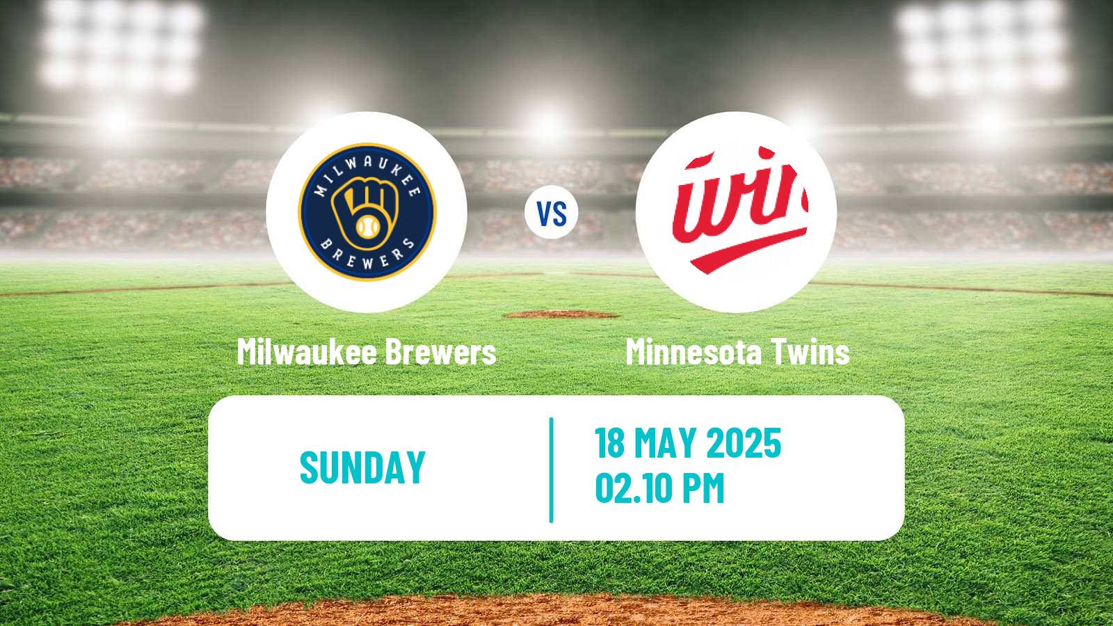 Baseball MLB Milwaukee Brewers - Minnesota Twins