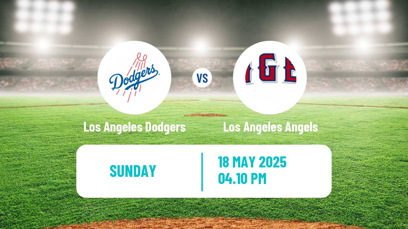 Baseball MLB Los Angeles Dodgers - Los Angeles Angels