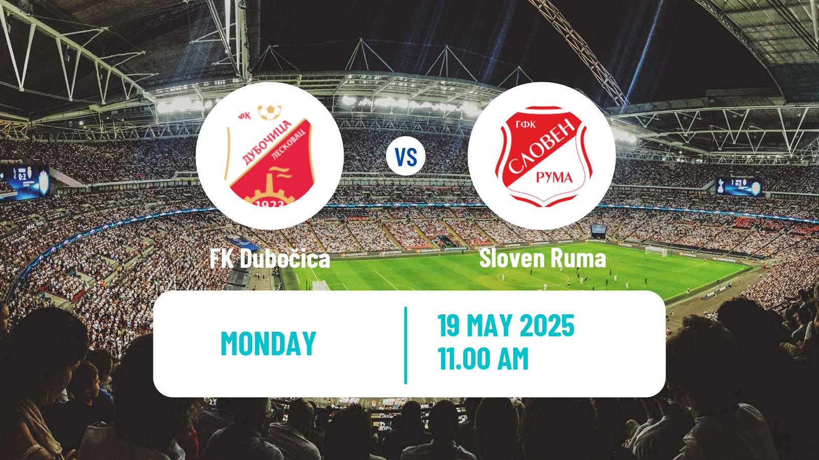 Soccer Serbian Prva Liga Dubočica - Sloven Ruma