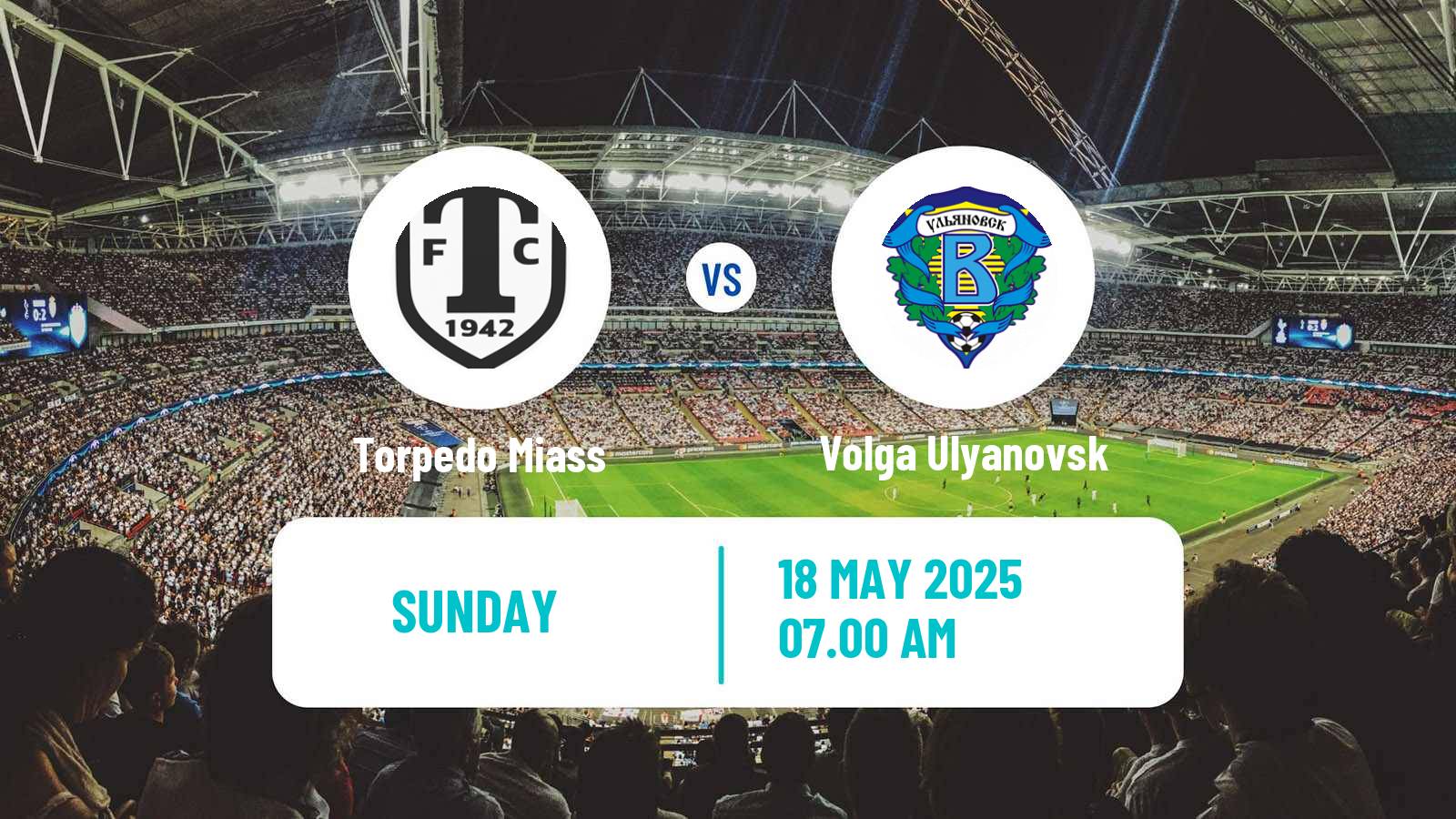 Soccer Russian FNL 2 Division A Gold Torpedo Miass - Volga Ulyanovsk