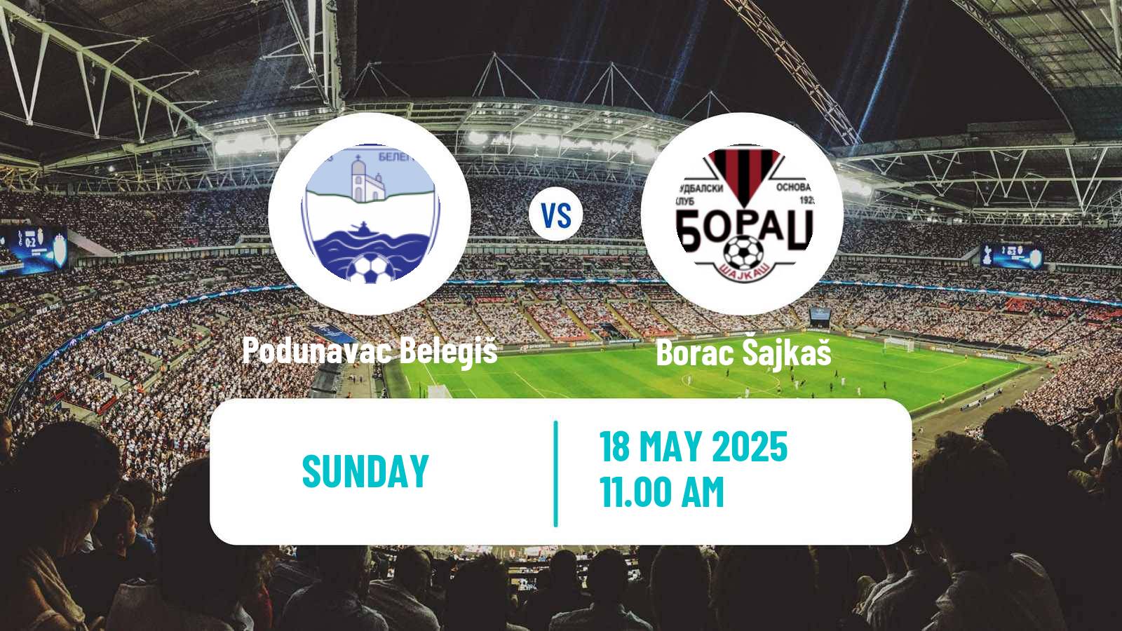 Soccer Serbian Srpska Liga - Vojvodina Podunavac Belegiš - Borac Šajkaš