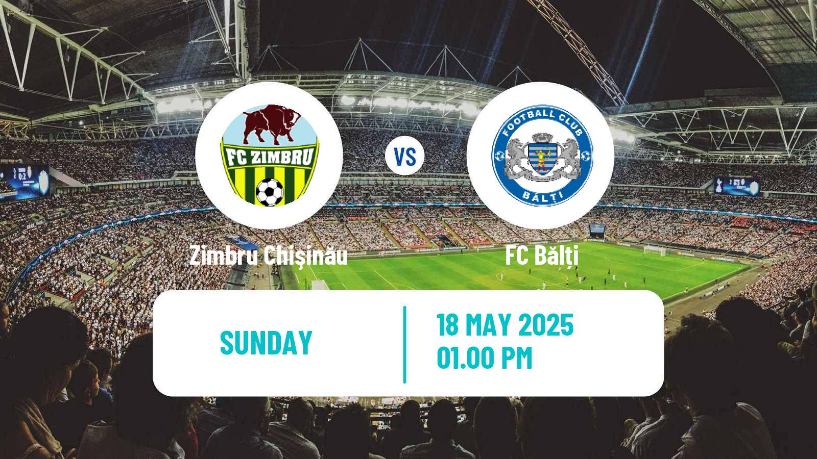 Soccer Moldovan Super Liga Zimbru Chişinău - Bălți