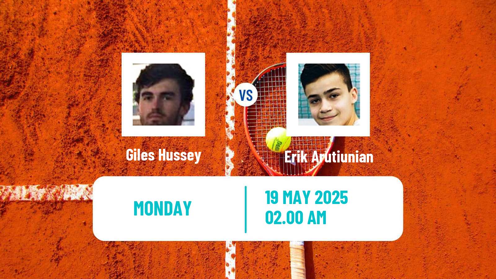 Tennis Tbilisi Challenger Men Giles Hussey - Erik Arutiunian