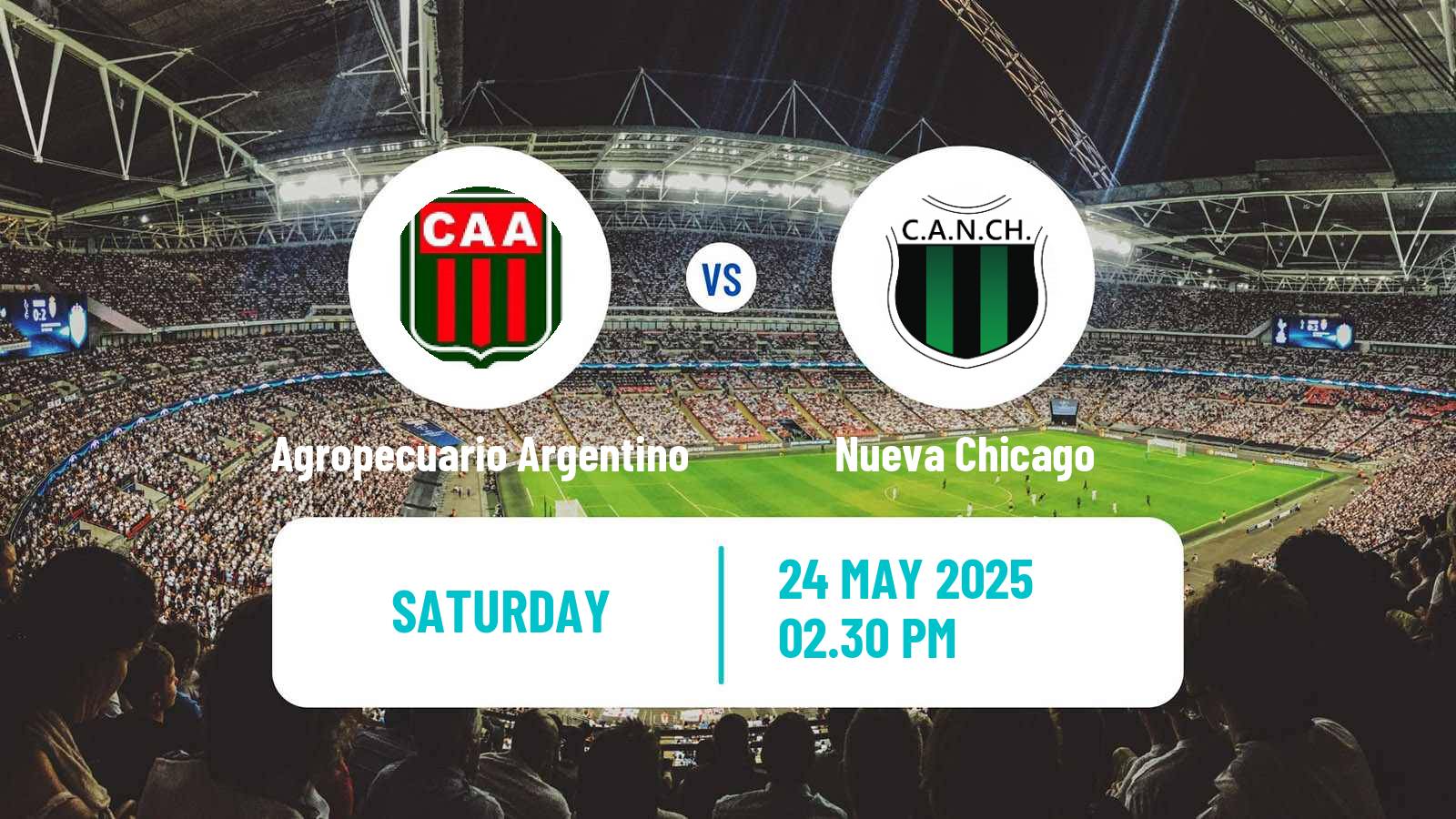 Soccer Argentinian Primera Nacional Agropecuario Argentino - Nueva Chicago