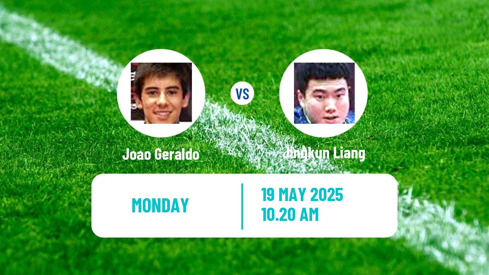 Table tennis World Championships Men Joao Geraldo - Jingkun Liang