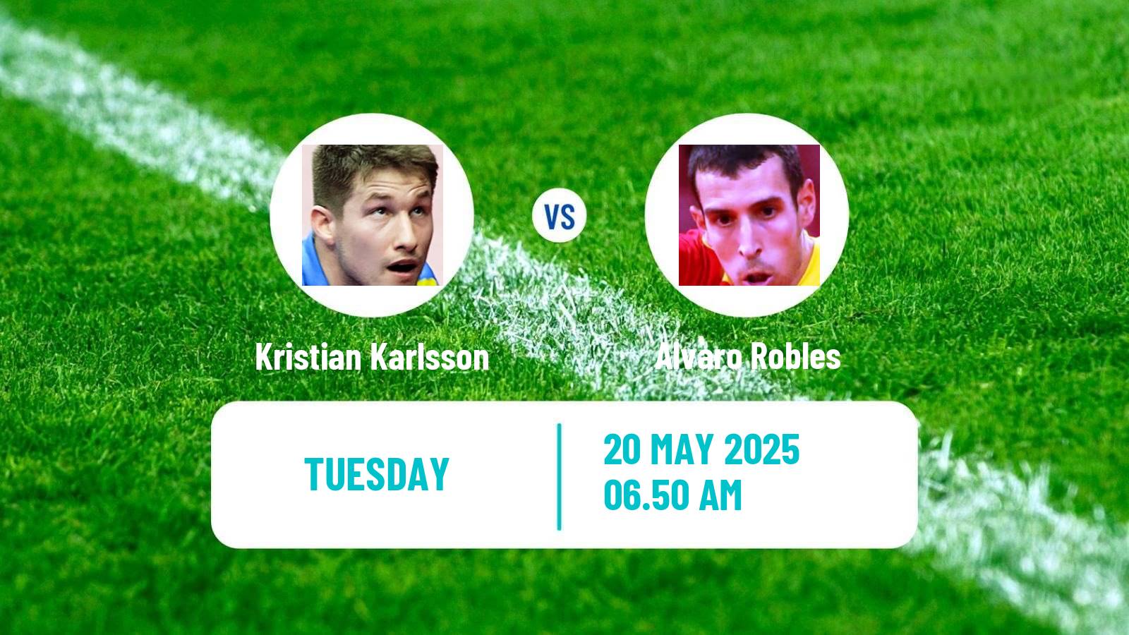 Table tennis World Championships Men Kristian Karlsson - Alvaro Robles