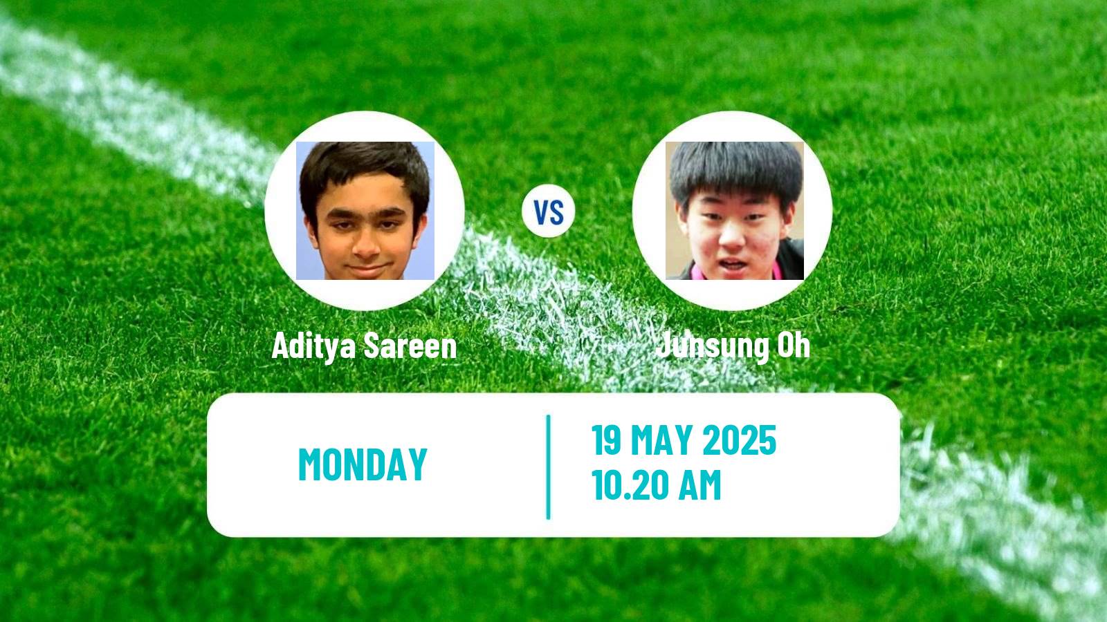 Table tennis World Championships Men Aditya Sareen - Junsung Oh