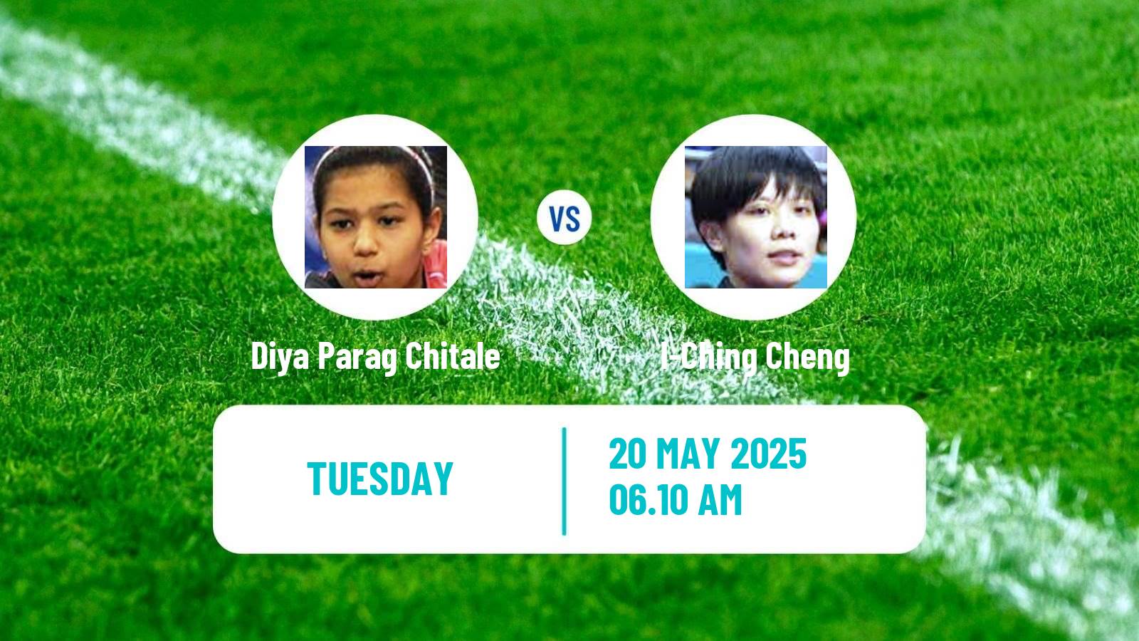 Table tennis World Championships Women Diya Parag Chitale - I-Ching Cheng