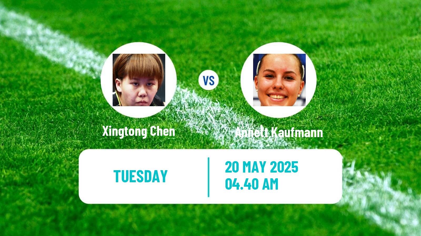 Table tennis World Championships Women Xingtong Chen - Annett Kaufmann