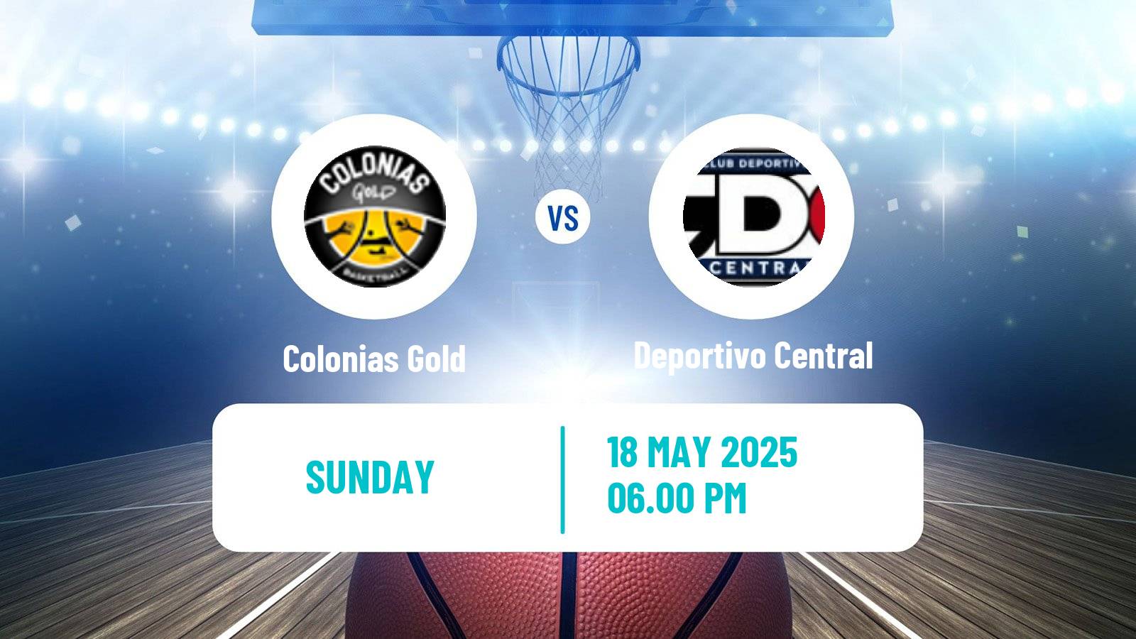 Basketball Paraguayan LNB Basketball Colonias Gold - Deportivo Central