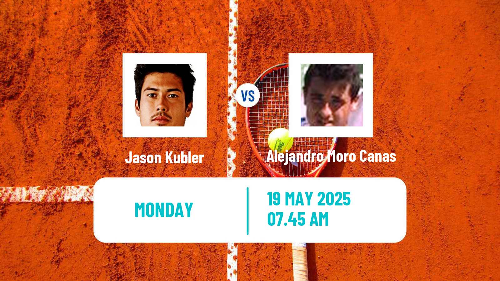 Tennis ATP Roland Garros Jason Kubler - Alejandro Moro Canas