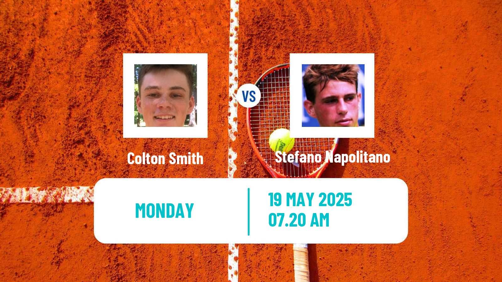 Tennis ATP Roland Garros Colton Smith - Stefano Napolitano