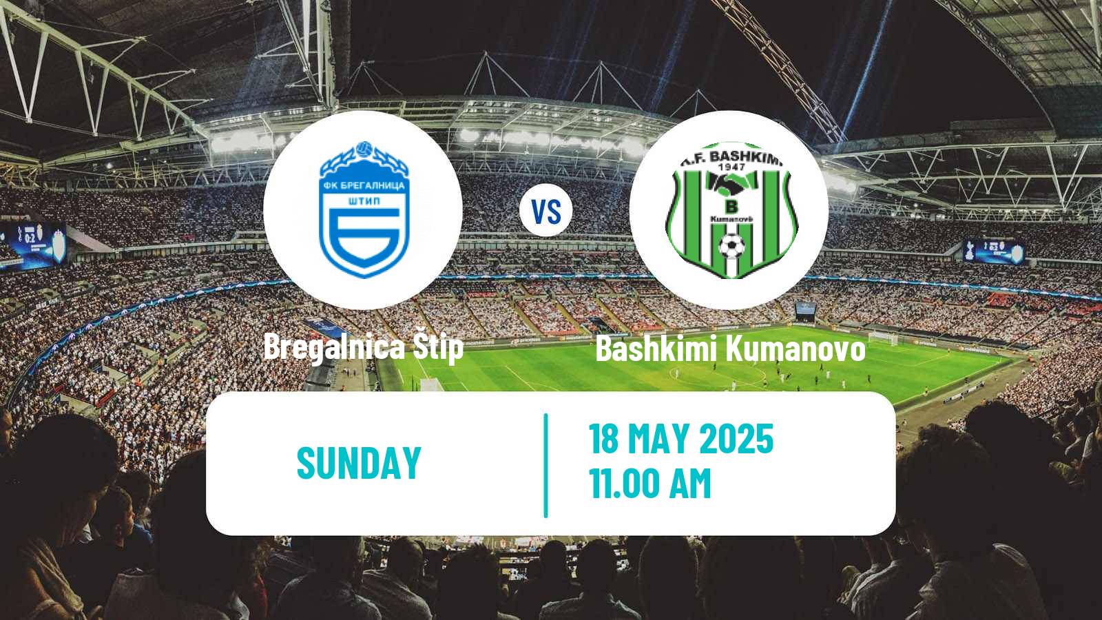 Soccer North Macedonian 2 MFL Bregalnica Štip - Bashkimi Kumanovo
