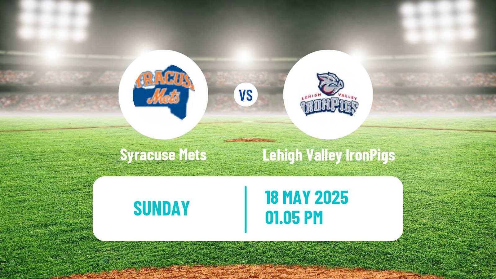 Baseball IL Syracuse Mets - Lehigh Valley IronPigs