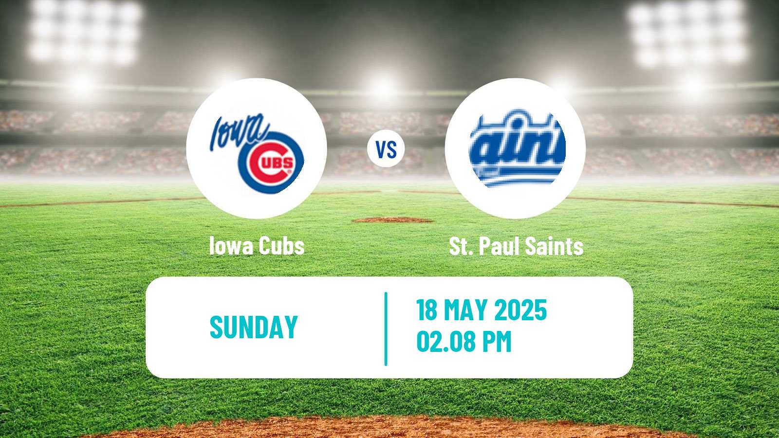 Baseball IL Iowa Cubs - St. Paul Saints