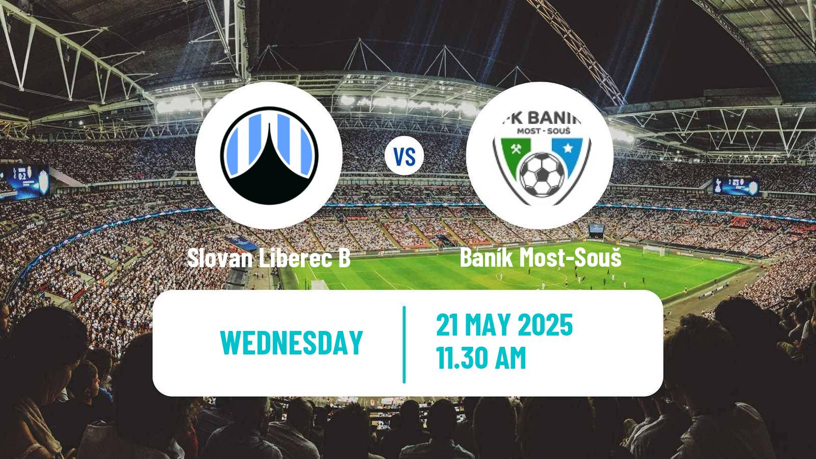 Soccer Czech CFL Group B Slovan Liberec B - Baník Most-Souš
