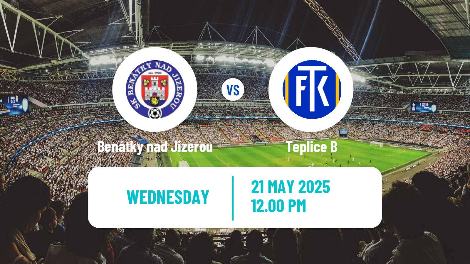 Soccer Czech CFL Group B Benátky nad Jizerou - Teplice B