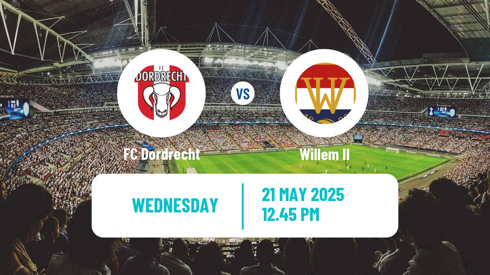 Soccer Dutch Eredivisie Dordrecht - Willem II