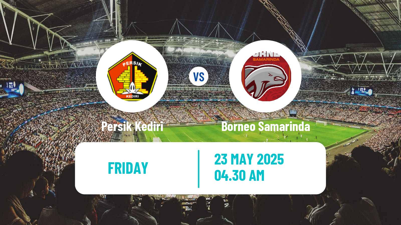 Soccer Indonesian Liga 1 Persik Kediri - Borneo Samarinda