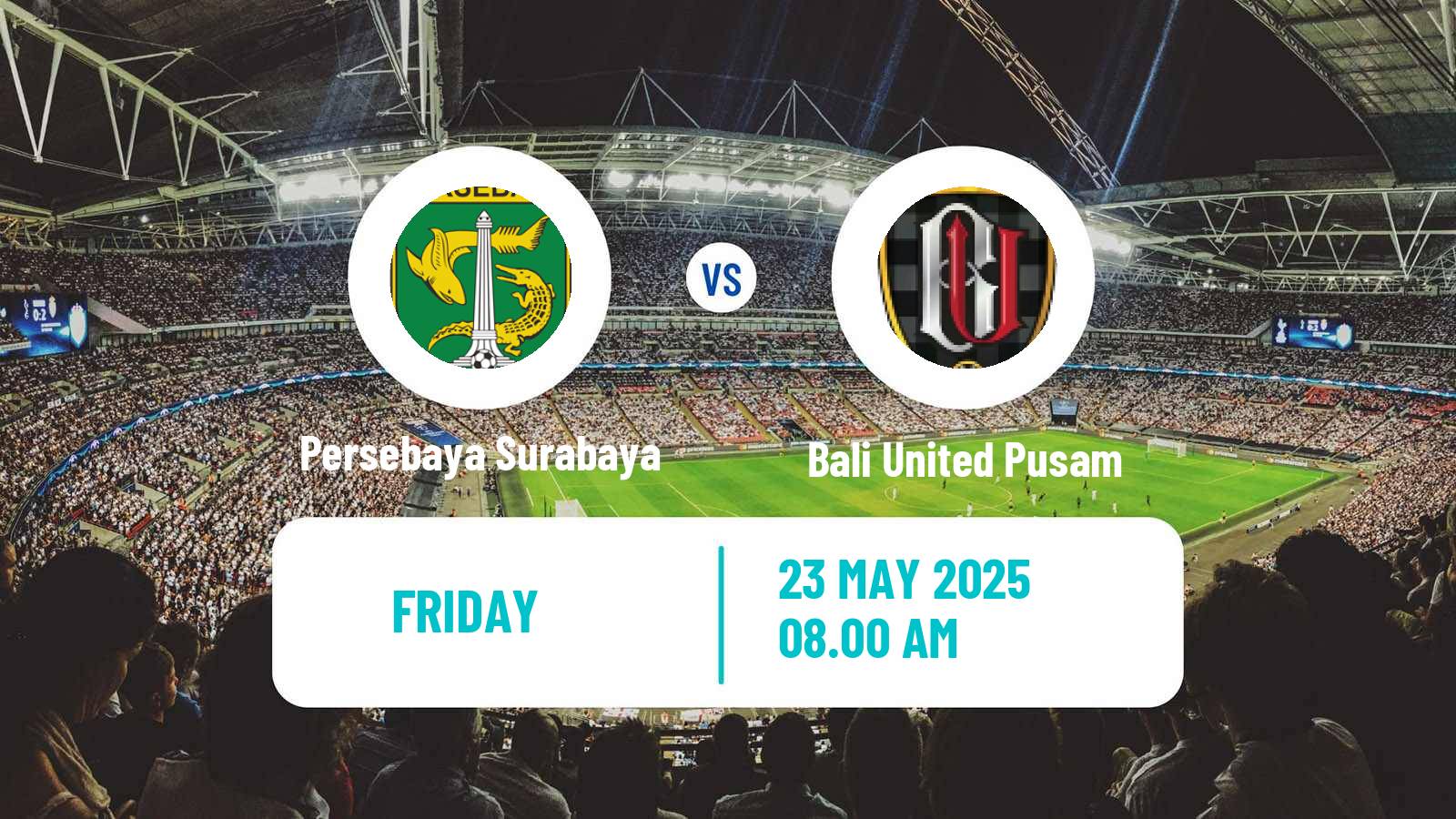 Soccer Indonesian Liga 1 Persebaya Surabaya - Bali United Pusam