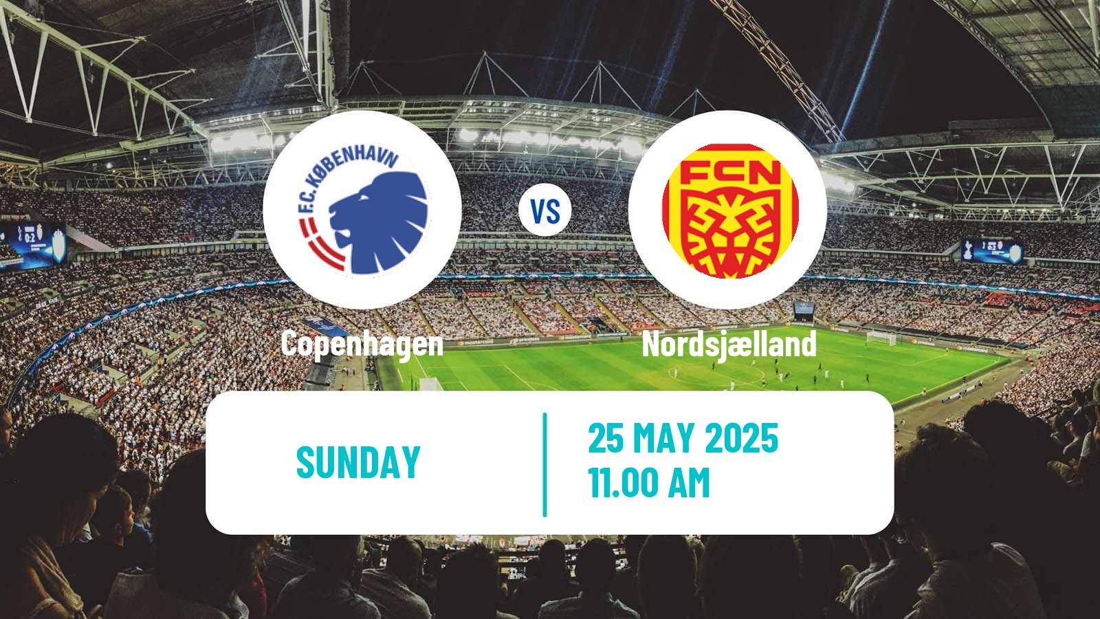 Soccer Danish Superliga Copenhagen - Nordsjælland