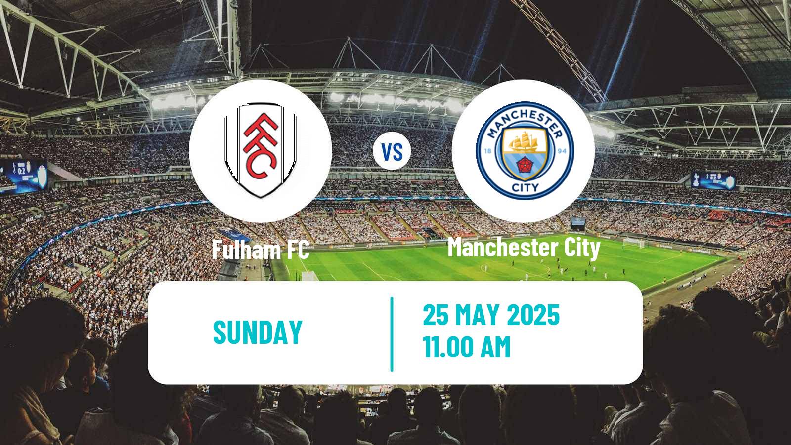 Soccer English Premier League Fulham - Manchester City