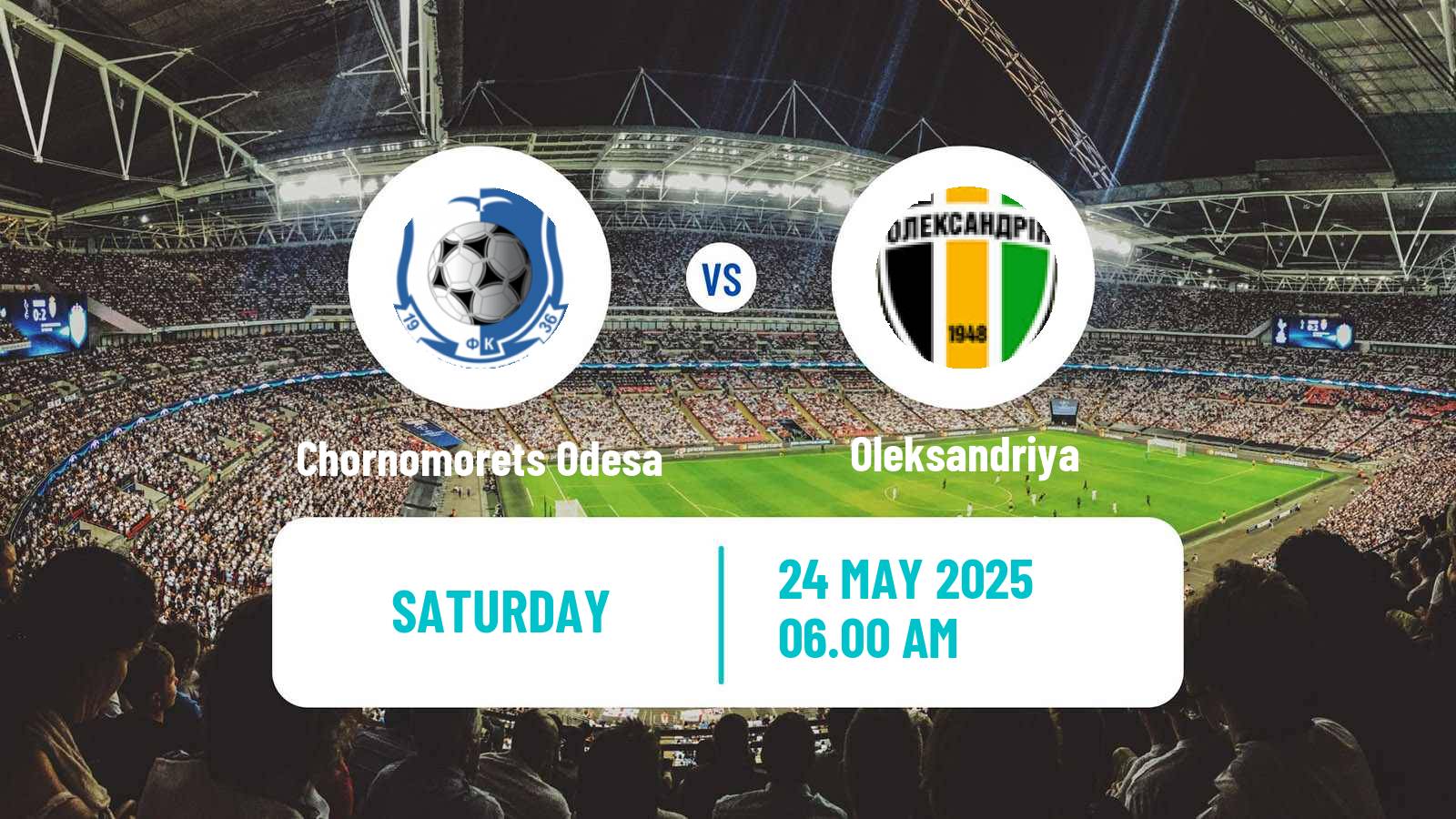 Soccer Ukrainian Premier League Chornomorets Odesa - Oleksandriya
