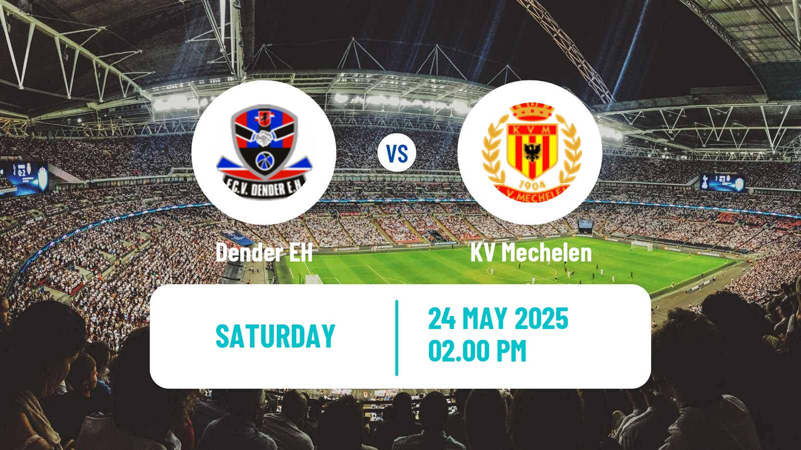 Soccer Belgian Jupiler Pro League Dender EH - KV Mechelen